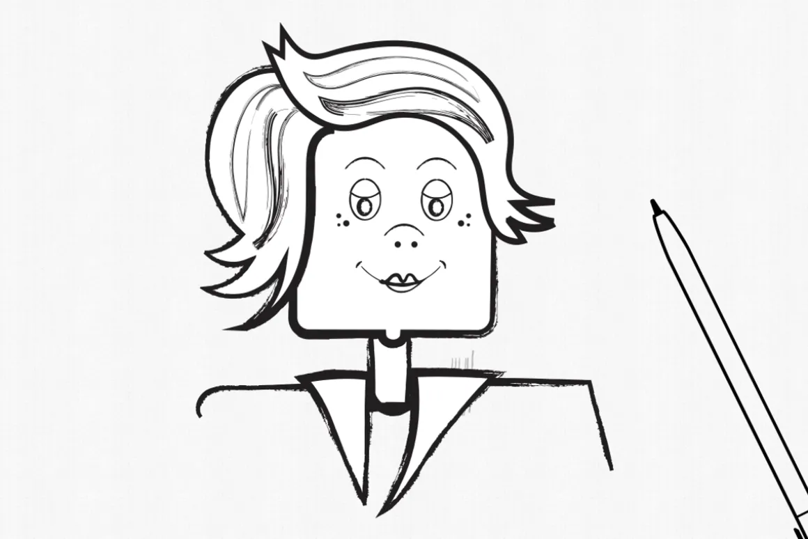 Handdrawn Ink Brushes Illustrator