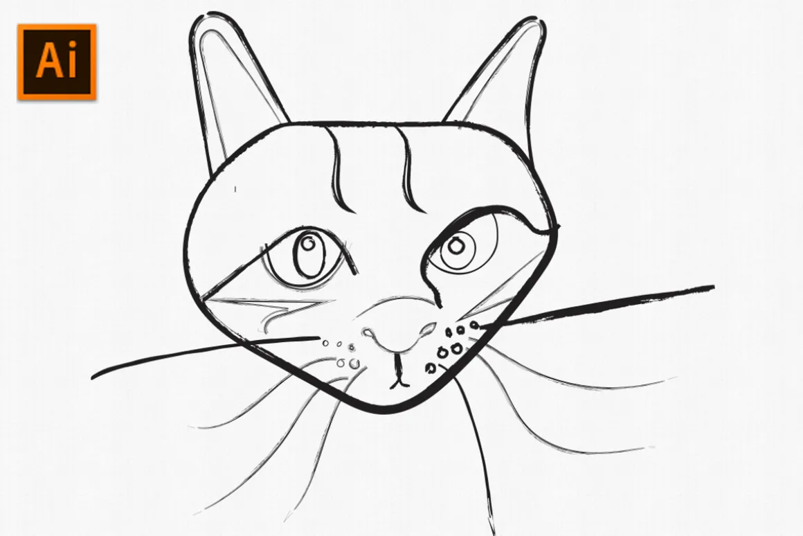 Handdrawn Ink Brushes Illustrator