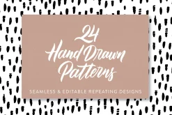 24 Hand Drawn Seamless Patterns