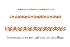 Hand Drawn Stitched Border Patterns