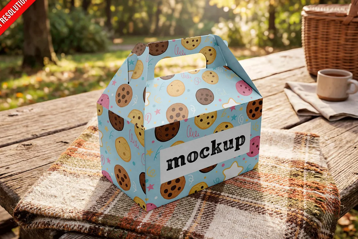 Handle Paper Box Table Outdoor P PSD