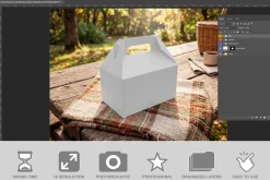 Handle Paper Box Table Outdoor P PSD