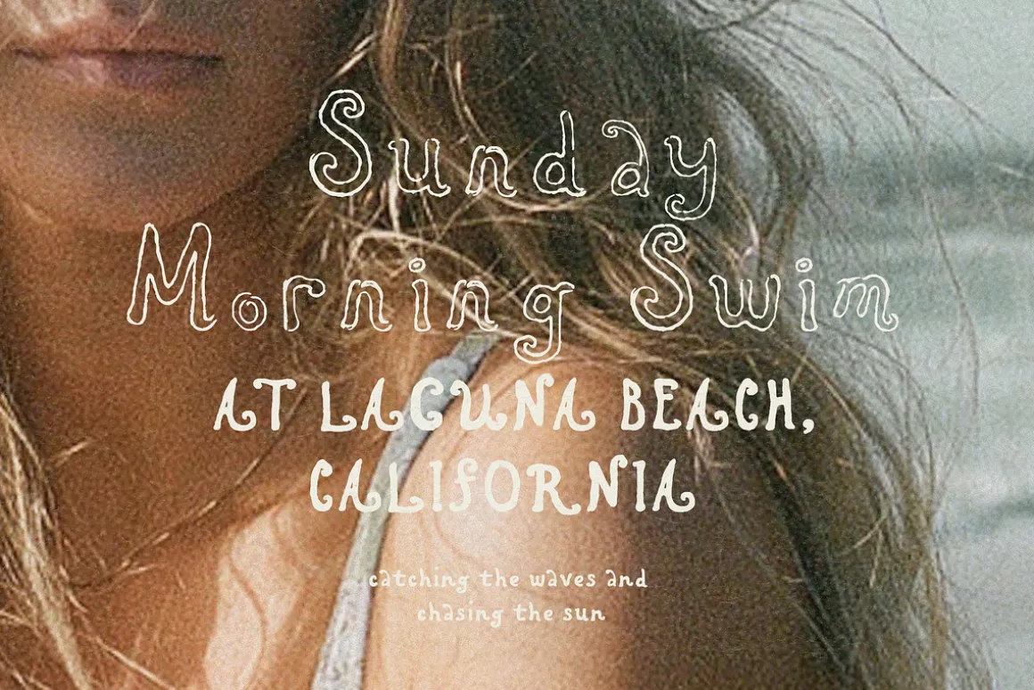 Hand Lettered Retro Outline Font