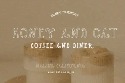 Hand Lettered Retro Outline Font