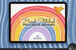 Hand-Stitched Procreate Brushes
