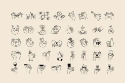 Hands, vector illustrations