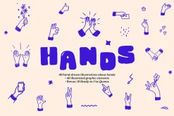 Hands Vector Illustration Set