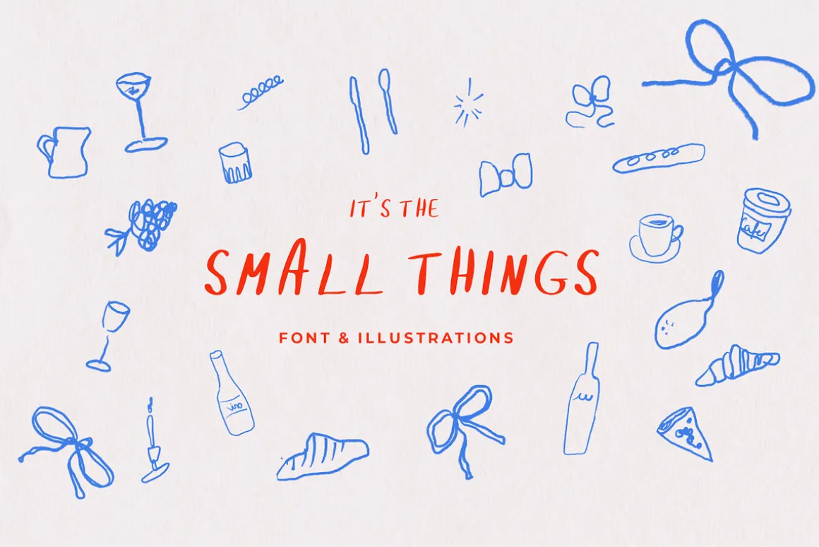 Handwritten Font + Hand Drawn Icons