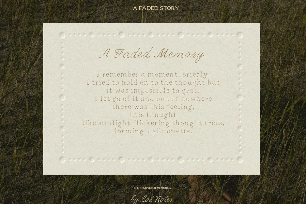 Handwritten Ink Pencil Texture Fonts
