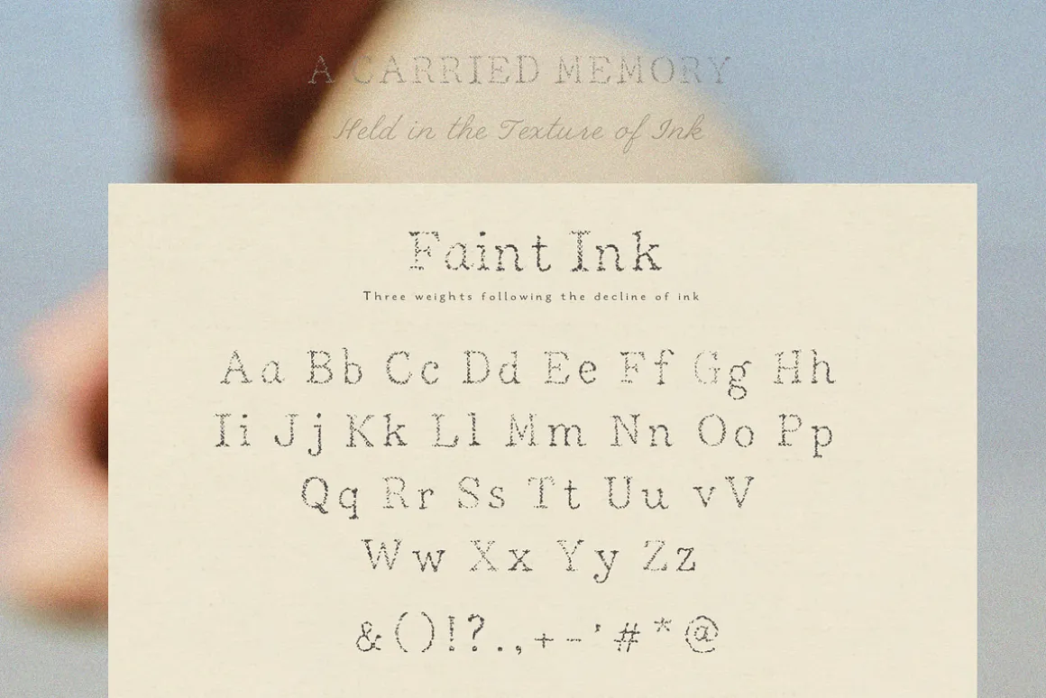 Handwritten Ink Pencil Texture Fonts