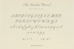 Handwritten Ink Pencil Texture Fonts