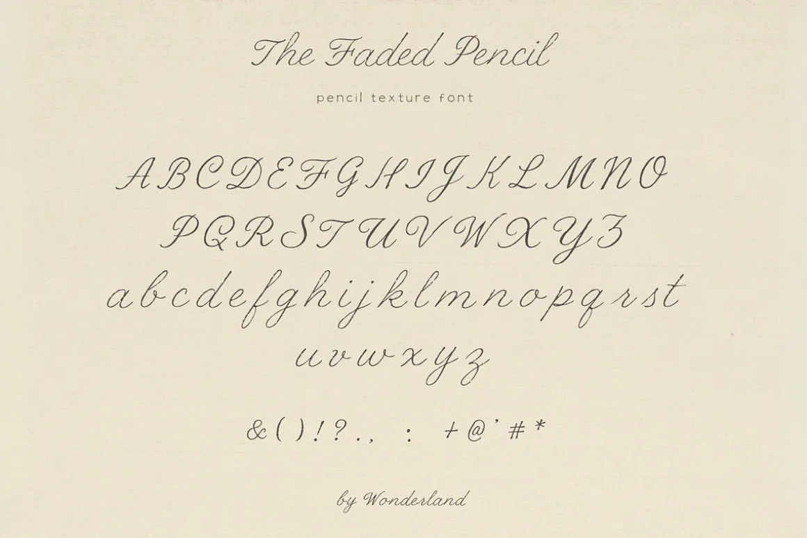 Handwritten Ink Pencil Texture Fonts