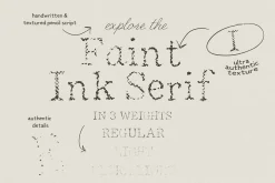 Handwritten Ink Pencil Texture Fonts