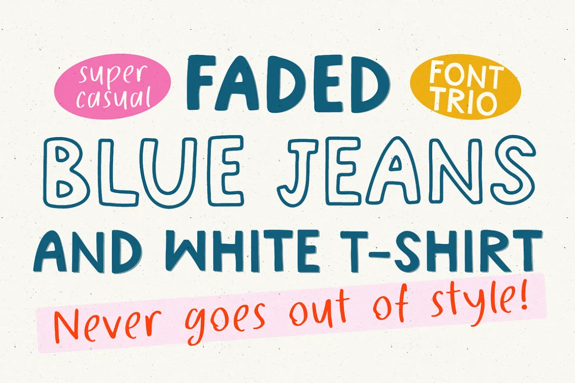 Handwritten Sans Outline Display