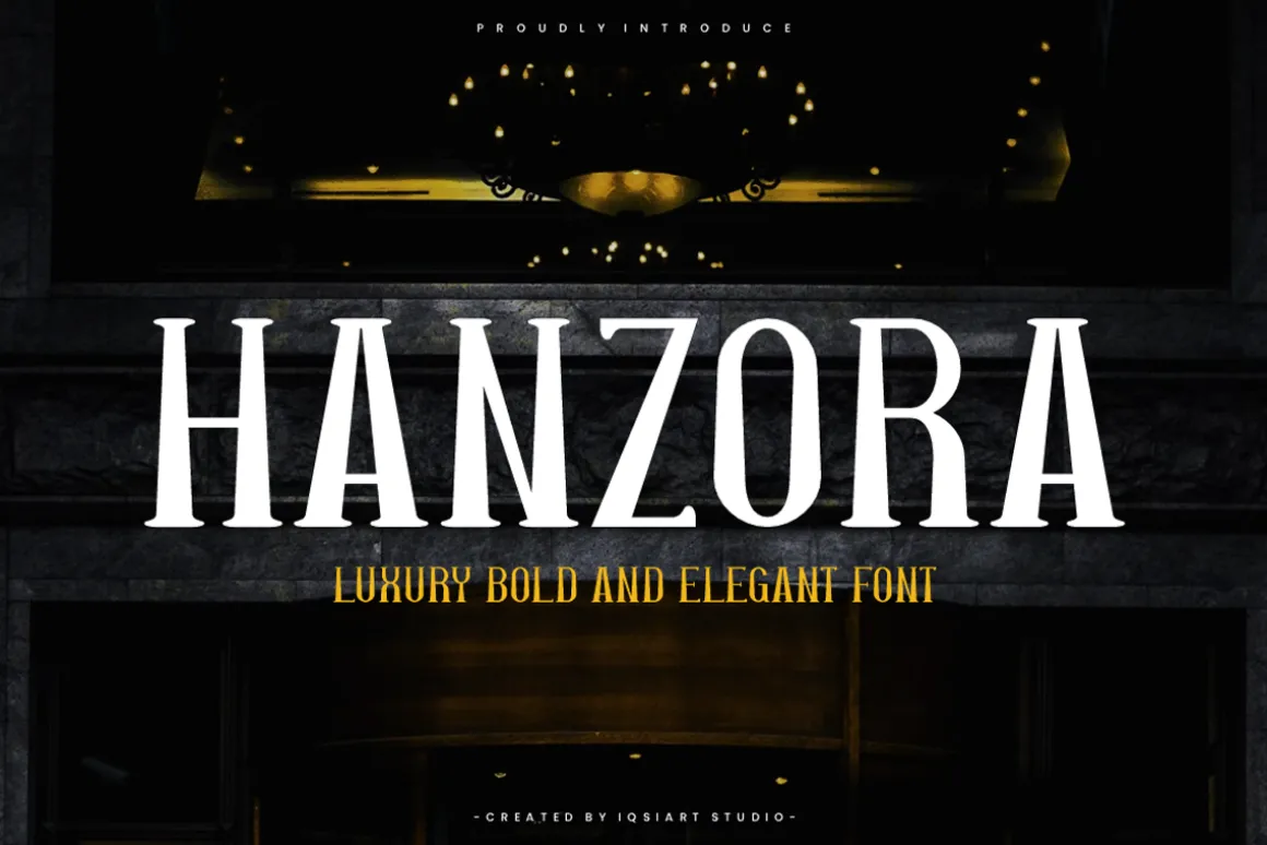 Hanzora - Luxury Bold Font