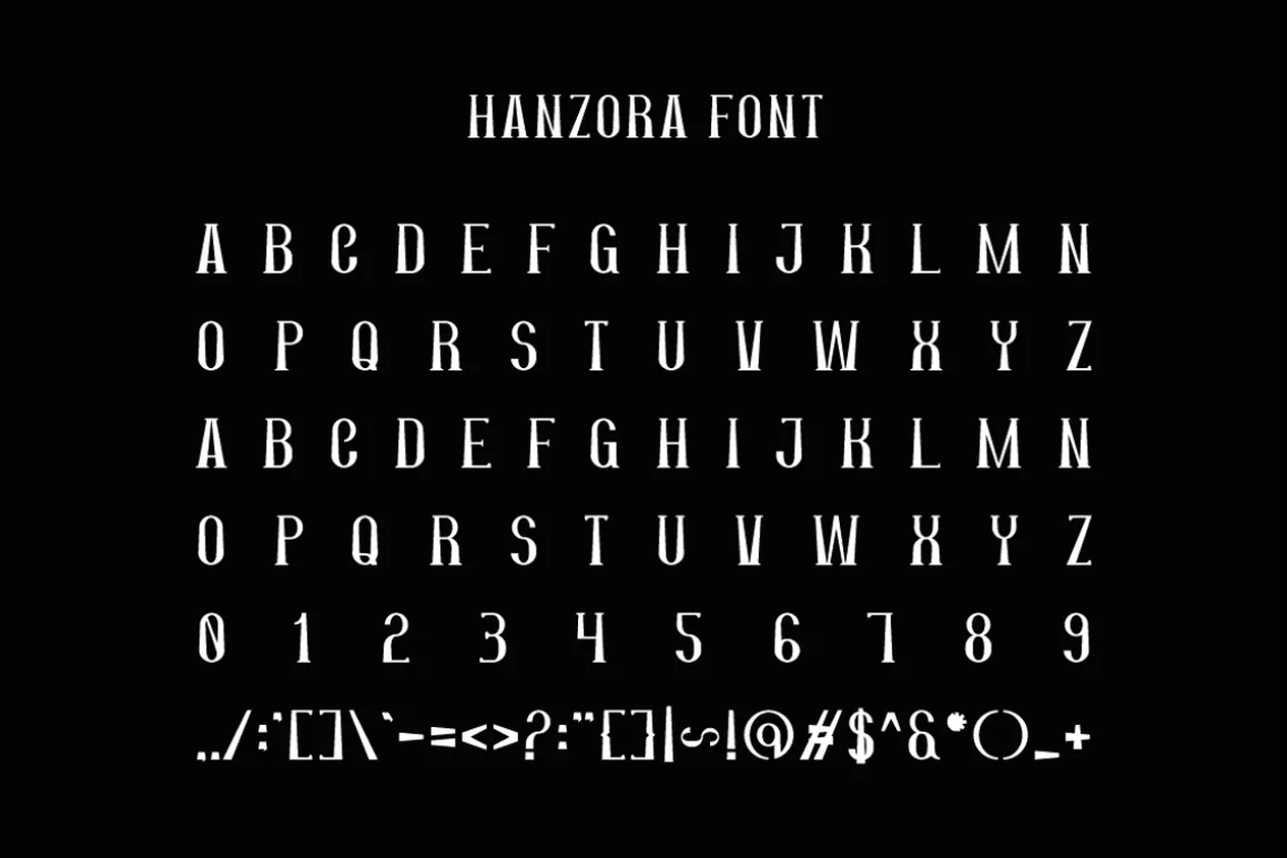 Hanzora - Luxury Bold Font