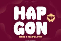 Hapgon - Round Font