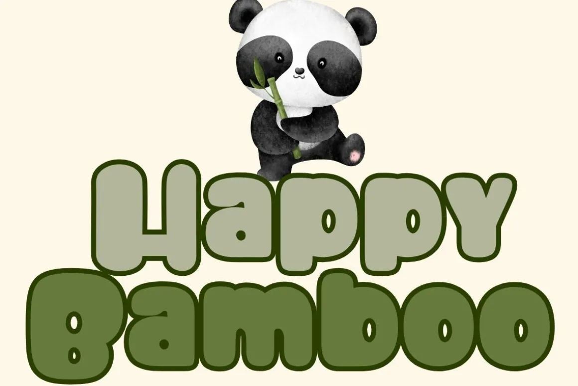 Happy Bamboo - Handwritting