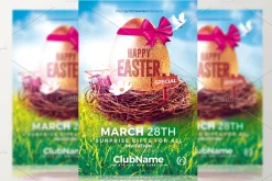 Happy Easter - Psd Flyer Template
