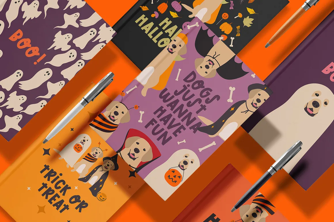 Happy Halloween art set