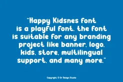 Happy Kidsnes - Playful Font