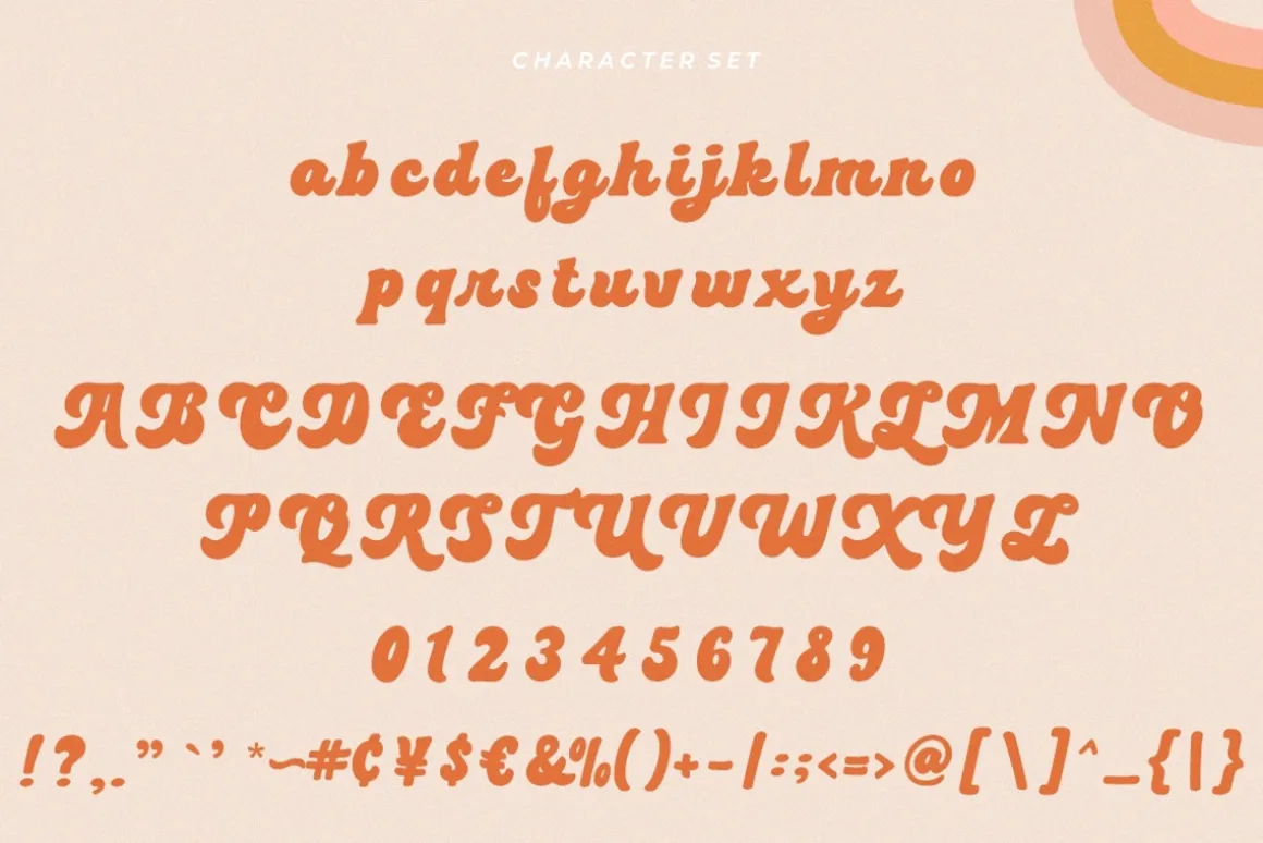 Happy Monday - Retro Groovy Fonts