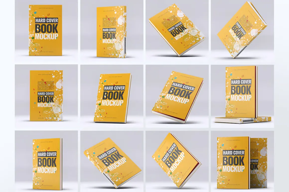 Hard Cover Book Mock-Up
