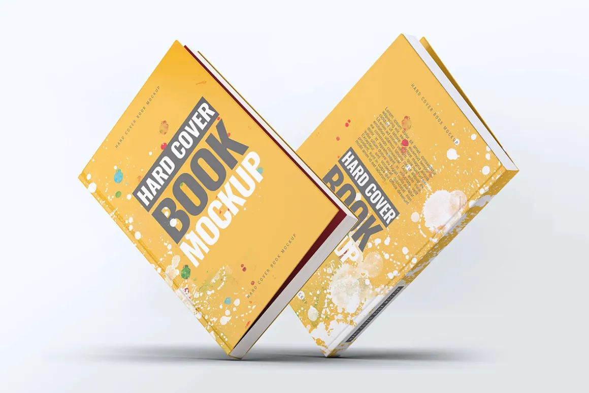 Hard Cover Book Mock-Up
