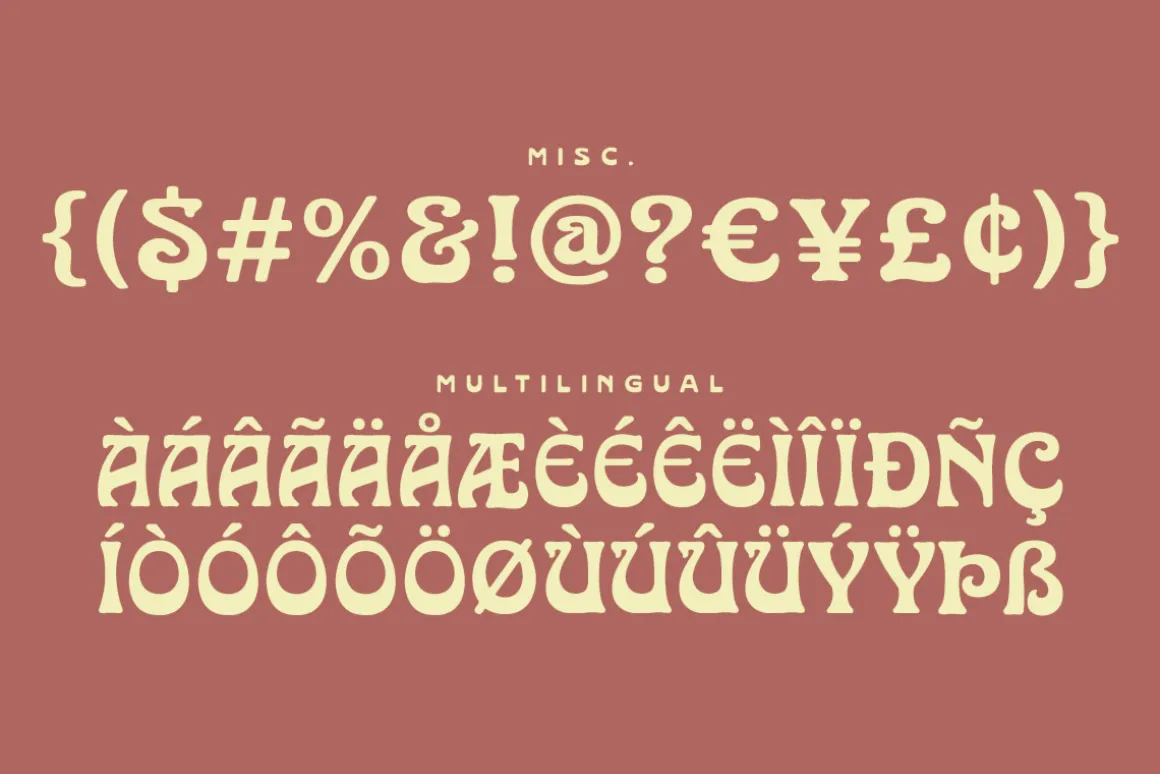 Harvest Typeface