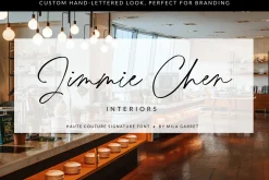 HauteCouture Handwritten Script Font