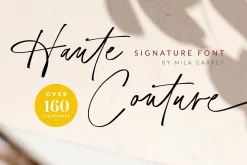 HauteCouture Handwritten Script Font