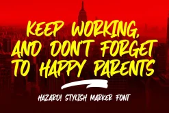 Hazard! STYLISH MARKER FONT