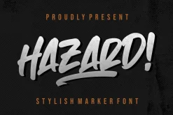 Hazard! STYLISH MARKER FONT