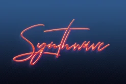 HD Photoshop Gold, text logo FX
