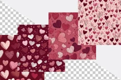 Heart Valentines Seamless Pattern