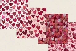 Heart Valentines Seamless Pattern