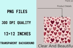 Heart Valentines Seamless Pattern
