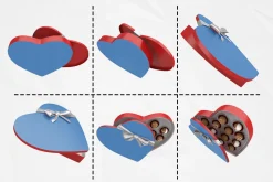 Heart Chocolate Box Mockup Kit