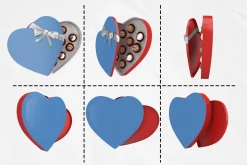 Heart Chocolate Box Mockup Kit