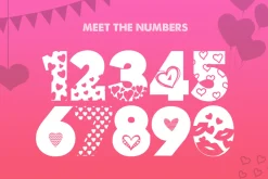 Hearts Silhouette Font