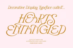 Hearts Entangled Display Typeface