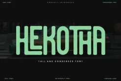 Hekotha - Tall & Condensed Font