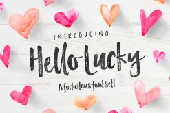 Hello Lucky Font Set
