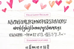 Hello Lucky Font Set