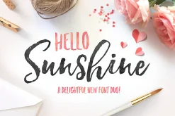 Hello Sunshine Font Duo