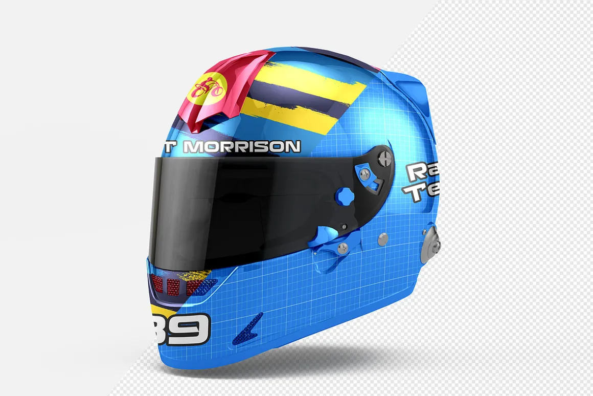 Helmet Mockup - 4 views