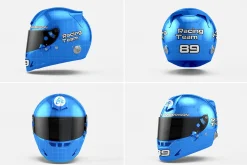 Helmet Mockup - 4 views