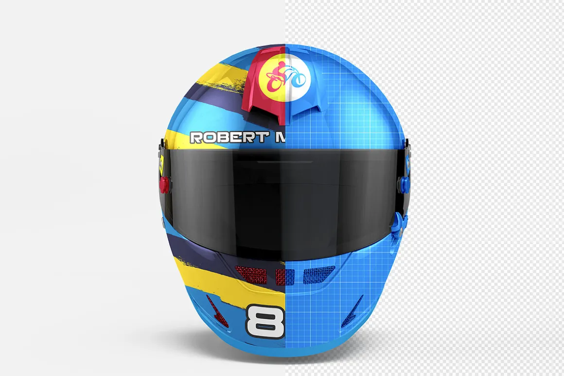 Helmet Mockup - 4 views