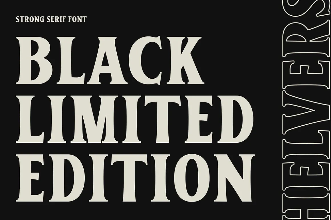 Helvers - Strong Bold Serif Font
