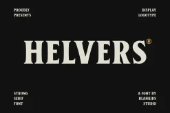 Helvers - Strong Bold Serif Font